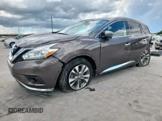 2016 Nissan Murano S z VIN 5N1AZ2MG1GN100906, wystawiony jako Copart lot #62598865 z przebiegiem 139 470 mil mil oraz Czysty tytuł • Clean title. Historia ofert i sprzedaży dostępna na DreamBid. Obrazek 1.