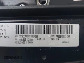 2015 Chrysler 300 Limited with VIN 2C3CCAAG8FH807168, listed as a IAAI auction lot 41056399 with Not Provided miles. Bid and sale history available at carsss.com. Image 9.