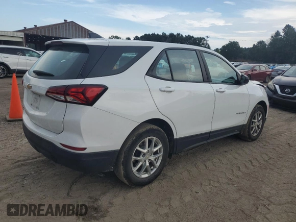 2022 Chevrolet Equinox LS with VIN 3GNAXHEV5NS245287, listed as a Copart auction lot 62663055 with 94,621 mi miles and Salvage title. Bid and sale history available at DreamBid. Image 3.