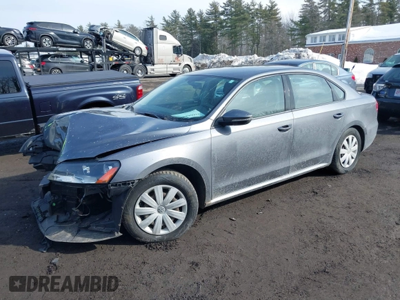 2012 Volkswagen Passat S с VIN 1VWAP7A36CC014745, выставлен на аукционе IAAI как лот 41606196 с пробегом 121 364 миль миль и . История ставок и продаж доступна на DreamBid. Изображение 2.