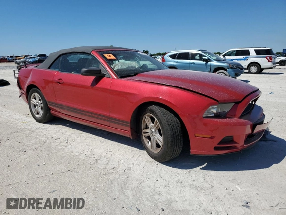 2013 Ford Mustang V6 with VIN 1ZVBP8EM9D5217390, listed as a Copart auction lot 50158865 with 128,928 mi miles and Salvage title. Bid and sale history available at DreamBid. Image 4.