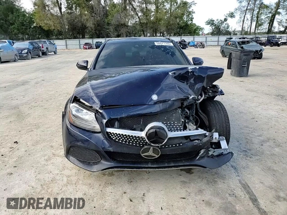 2016 Mercedes-Benz C 300 with VIN WDDWF4JB7GR145676, listed as a Copart auction lot 50071765 with 43,350 mi miles and Salvage Title. Bid and sale history available at carsss.com. Image 10.