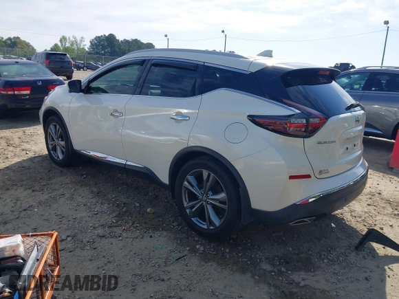 2019 Nissan Murano S with VIN 5N1AZ2MJ8KN157155, listed as a IAAI auction lot 41996639 with 76,265 mi miles and . Bid and sale history available at DreamBid. Image 3.