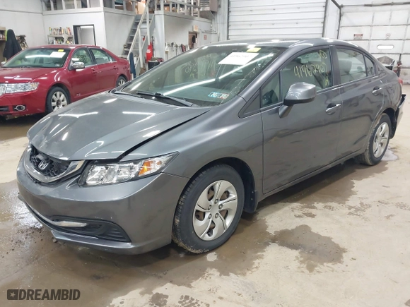 2013 Honda Civic Sdn LX with VIN 19XFB2F51DE200787, listed as a IAAI auction lot 41962907 with 96,849 mi miles. Bid and sale history available at carsss.com. Image 17.