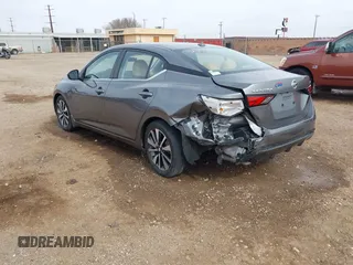 2020 Nissan Sentra SV with VIN 3N1AB8CV6LY216243, listed as a IAAI auction lot 41590560 with 33,071 mi miles. Bid and sale history available at carsss.com. Image 3.