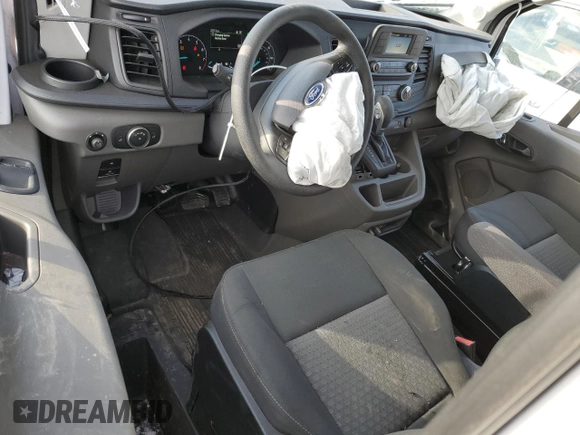 2023 Ford Transit Cargo with VIN 1FTBR1C86PKA86595, listed as a Copart auction lot 44908465 with 2,537 mi miles and Salvage Title. Bid and sale history available at carsss.com. Image 8.