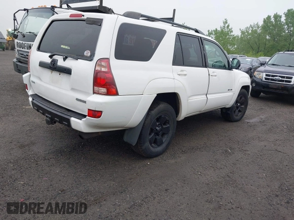 2004 Toyota 4Runner SR5 with VIN JTEBU14R840026763, listed as a IAAI auction lot 42186128 with 204,653 mi miles and . Bid and sale history available at DreamBid. Image 4.