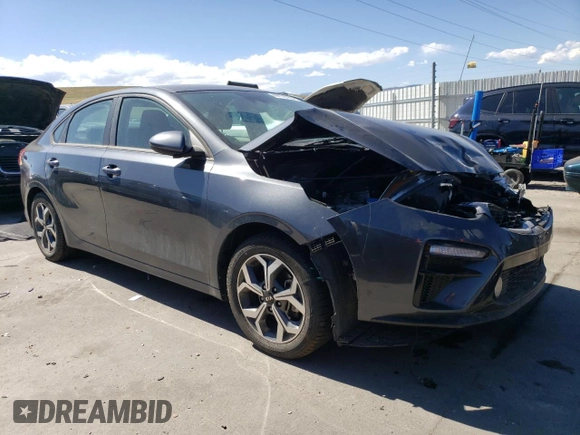 2021 Kia Forte FE with VIN 3KPF24AD0ME361061, listed as a Copart auction lot 49776185 with 57,163 mi miles and Salvage title. Bid and sale history available at DreamBid. Image 4.