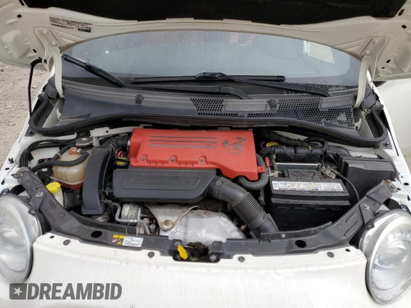 2013 FIAT 500 Abarth with VIN 3C3CFFFH4DT623100, listed as a Copart auction lot 56852725 with 109,387 mi miles and Non repairable. Bid and sale history available at DreamBid. Image 11.