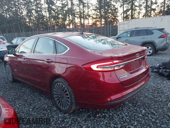2017 Ford Fusion Energi SE with VIN 3FA6P0PU3HR277659, listed as a IAAI auction lot 41297011 with 119,244 mi miles. Bid and sale history available at carsss.com. Image 3.