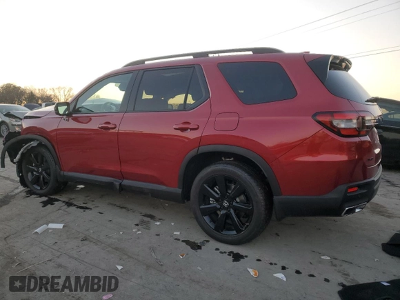 2025 Honda Pilot Black Edition with VIN 5FNYG1H93SB078929, listed as a Copart auction lot 83183894 with 912 mi miles and Salvage Title. Bid and sale history available at carsss.com. Image 2.