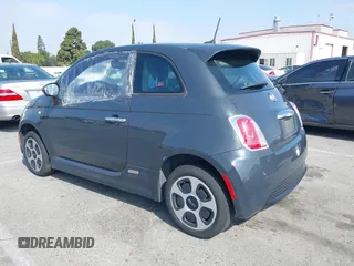 2017 FIAT 500e with VIN 3C3CFFGE1HT609228, listed as a IAAI auction lot 42102842 with 63,673 mi miles. Bid and sale history available at carsss.com. Image 3.
