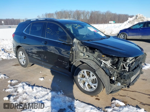 2020 Chevrolet Equinox LT with VIN 3GNAXLEX9LL251041, listed as a IAAI auction lot 41335095 with 74,444 mi miles. Bid and sale history available at carsss.com. Image 1.