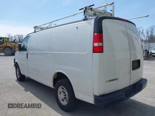 2019 Chevrolet Express Cargo Van with VIN 1GCWGAFP6K1240800, listed as a IAAI auction lot 41849366 with 59,540 mi miles. Bid and sale history available at carsss.com. Image 3.