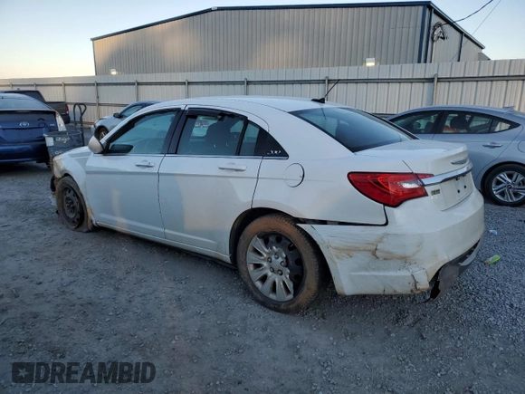 2013 Chrysler 200 LX with VIN 1C3CCBAG3DN743065, listed as a Copart auction lot 88041135 with 209,621 mi miles and Salvage Title. Bid and sale history available at carsss.com. Image 2.