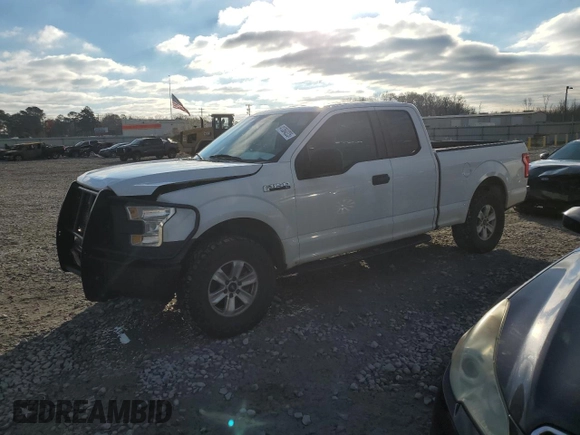 2017 Ford F-150 XL with VIN 1FTEX1CF3HFB35523, listed as a Copart auction lot 41364225 with 151,518 mi miles and Salvage Title. Bid and sale history available at carsss.com. Image 1.