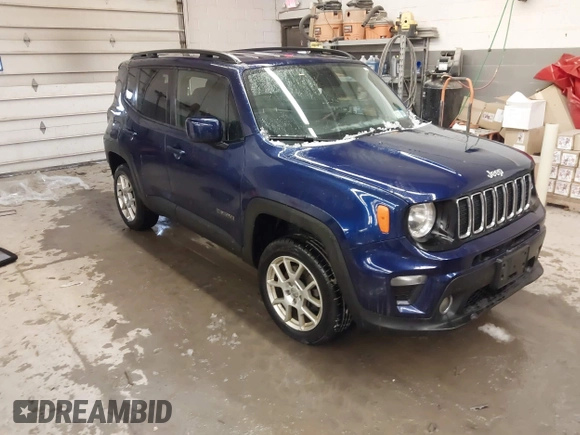 2020 Jeep Renegade Latitude with VIN ZACNJBBB6LPL35711, listed as a IAAI auction lot 41567345 with 48,614 mi miles. Bid and sale history available at carsss.com. Image 1.