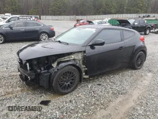 2017 Hyundai Veloster Value Edition with VIN KMHTC6AD4HU322097, listed as a Copart auction lot 47847235 with 64,675 mi miles and Salvage Title. Bid and sale history available at carsss.com. Image 1.