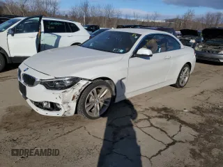 2018 BMW 4 Series 430i xDrive with VIN WBA4Z3C55JEC56297, listed as a Copart auction lot 87870095 with 78,602 mi miles and Salvage Title. Bid and sale history available at DreamBid. Image 1.