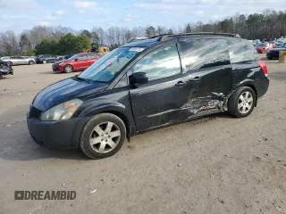 2005 Nissan Quest SE with VIN 5N1BV28U85N137125, listed as a Copart auction lot 85055754 with 207,201 mi miles and Salvage Title. Bid and sale history available at carsss.com. Image 1.