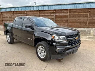 2021 Chevrolet Colorado 2WD LT z VIN 1GCGSCEN1M1216759, wystawiony jako Copart lot #61764515 z przebiegiem 146 490 mil mil oraz Czysty tytuł • Clean title. Historia ofert i sprzedaży dostępna na DreamBid. Obrazek 1.