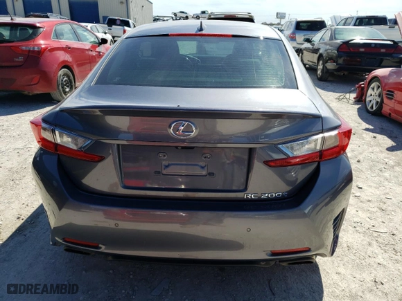 2016 Lexus RC 200t with VIN JTHHA5BC2G5004437, listed as a Copart auction lot 70858623 with NaN miles. Bid and sale history available at carsss.com. Image 6.
