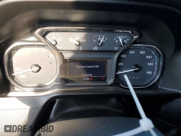 2020 GMC Sierra 1500 with VIN 3GTU8DED6LG250291, listed as a Copart auction lot 73858594 with 67,036 mi miles and Salvage Title. Bid and sale history available at DreamBid. Image 9.