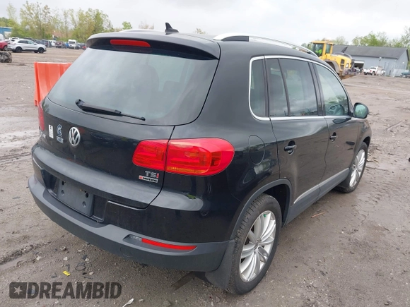 2016 Volkswagen Tiguan S with VIN WVGBV7AX3GW519044, listed as a IAAI auction lot 42058245 with 96,915 mi miles and . Bid and sale history available at DreamBid. Image 4.