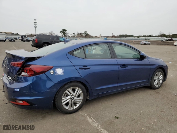 2020 Hyundai Elantra Value Edition with VIN 5NPD84LF4LH615367, listed as a Copart auction lot 68615564 with 9,638 mi miles and Non Repairable. Bid and sale history available at carsss.com. Image 3.