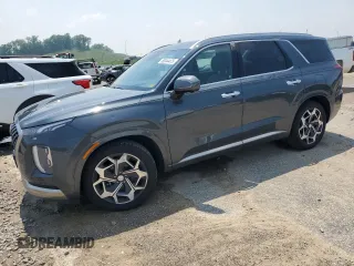2022 Hyundai Palisade Calligraphy z VIN KM8R7DHE5NU415000, wystawiony jako Copart lot #58244475 z przebiegiem 52 149 mil mil oraz Szkoda całkowita • Salvage title. Historia ofert i sprzedaży dostępna na DreamBid. Obrazek 1.