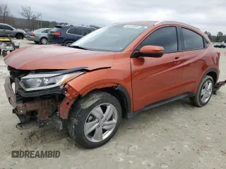 2020 Honda HR-V EX with VIN 3CZRU6H5XLM709982, listed as a Copart auction lot 43223565 with 74,874 mi miles and Salvage Title. Bid and sale history available at carsss.com. Image 1.
