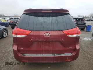 2012 Toyota Sienna LE with VIN 5TDJK3DCXCS035649, listed as a Copart auction lot 51538405 with 235,256 mi miles and Clean Title. Bid and sale history available at carsss.com. Image 6.