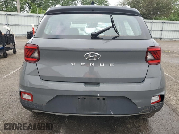 2022 Hyundai Venue SEL with VIN KMHRC8A36NU135985, listed as a Copart auction lot 58169645 with 28,547 mi miles and Salvage title. Bid and sale history available at DreamBid. Image 6.