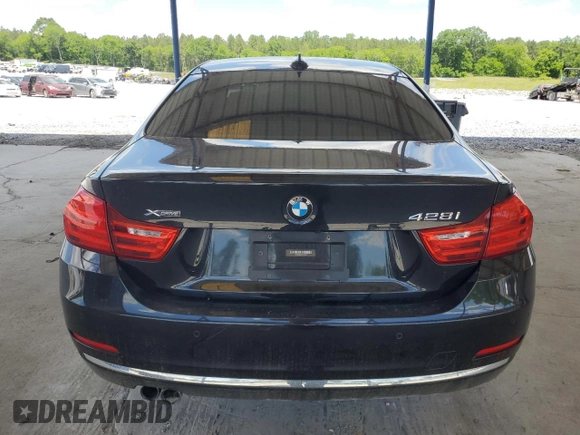 2015 BMW 4 Series 428i xDrive with VIN WBA3N9C52FK248299, listed as a Copart auction lot 55392405 with 88,588 mi miles and Salvage title. Bid and sale history available at DreamBid. Image 6.