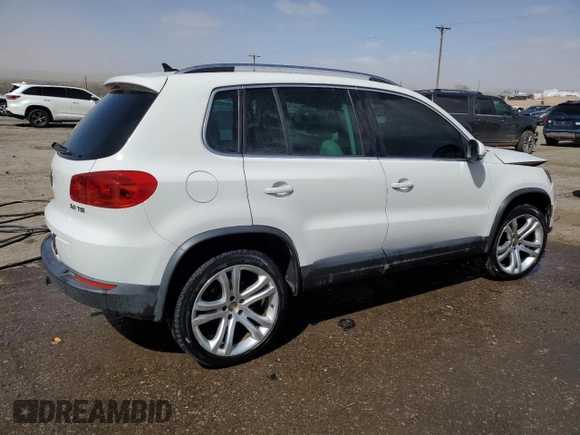 2012 Volkswagen Tiguan SE with VIN WVGAV7AX1CW530016, listed as a Copart auction lot 48551935 with 102,455 mi miles and Salvage Title. Bid and sale history available at DreamBid. Image 3.