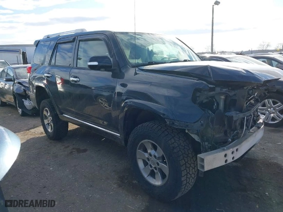 2012 Toyota 4Runner SR5 with VIN JTEBU5JR0C5100805, listed as a IAAI auction lot 41912096 with 223,285 mi miles. Bid and sale history available at carsss.com. Image 1.