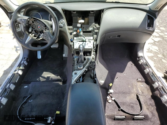2016 Infiniti Q50 Red Sport 400 with VIN JN1FV7AP5GM421590, listed as a Copart auction lot 56732325 with Not provided miles and Salvage title. Bid and sale history available at DreamBid. Image 8.