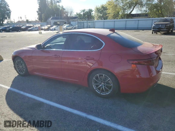 2018 Alfa Romeo Giulia with VIN ZARFAEBN8J7590038, listed as a Copart auction lot 40013063 with 49,764 mi miles. Bid and sale history available at carsss.com. Image 2.