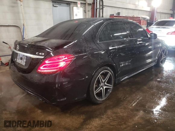2017 Mercedes-Benz C 43 AMG with VIN 55SWF6EB3HU223800, listed as a Copart auction lot 42939435 with 102,460 mi miles and Salvage Title. Bid and sale history available at DreamBid. Image 3.
