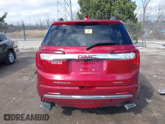 2020 GMC Acadia Denali with VIN 1GKKNXLS3LZ143383, listed as a IAAI auction lot 41864863 with 1 mi miles. Bid and sale history available at carsss.com. Image 17.