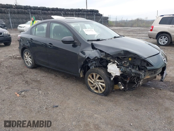 2012 Mazda Mazda3 i Touring with VIN JM1BL1V84C1698504, listed as a IAAI auction lot 42039726 with Not Provided miles. Bid and sale history available at carsss.com. Image 1.