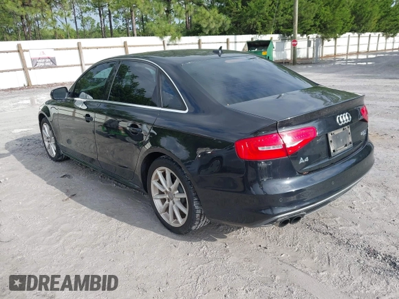 2014 Audi A4 Premium Plus with VIN WAUFFAFL0EN029084, listed as a IAAI auction lot 42644601 with 128,551 mi miles and . Bid and sale history available at DreamBid. Image 3.