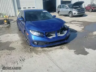 2019 Honda Civic Sedan Sport with VIN 19XFC2F84KE008123, listed as a Copart auction lot 48911895 with 112,196 mi miles and Salvage Title. Bid and sale history available at carsss.com. Image 14.