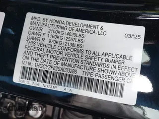 2025 Honda Accord Touring with VIN 1HGCY2F82SA033286, listed as a IAAI auction lot 42110972 with 773 mi miles and . Bid and sale history available at DreamBid. Image 9.