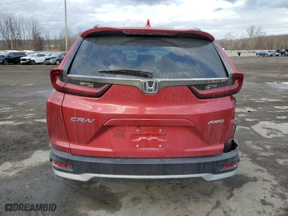 2022 Honda CR-V EX with VIN 2HKRW2H53NH660058, listed as a Copart auction lot 89149275 with 55,167 mi miles and Non Repairable. Bid and sale history available at carsss.com. Image 6.
