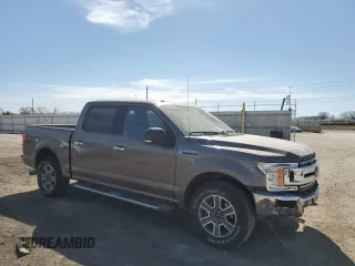 2018 Ford F-150 XL with VIN 1FTEW1EP0JKC78113, listed as a Copart auction lot 49214675 with 121,075 mi miles and Salvage Title. Bid and sale history available at carsss.com. Image 4.