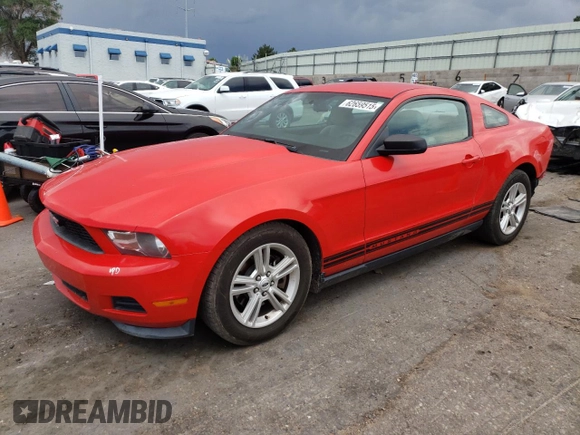 2012 Ford Mustang Premium with VIN 1ZVBP8AM9C5222867, listed as a Copart auction lot 62659515 with 205,708 mi miles and Salvage title. Bid and sale history available at DreamBid. Image 1.