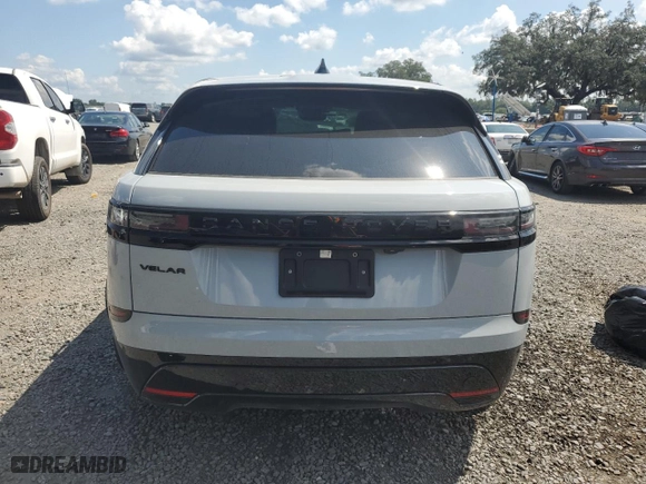 2025 Land Rover Range Rover Velar Dynamic SE with VIN SALYL2EXXSA393426, listed as a Copart auction lot 72162424 with 816 mi miles and Salvage Title. Bid and sale history available at carsss.com. Image 6.