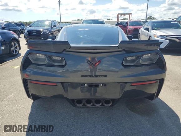 2017 Chevrolet Corvette Z06 2LZ with VIN 1G1YS2D69H5603737, listed as a Copart auction lot 78552294 with 0 mi miles and Salvage Title. Bid and sale history available at carsss.com. Image 6.
