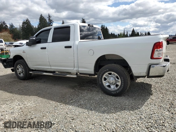 2024 Ram 2500 Tradesman with VIN 3C6UR5CL8RG298811, listed as a Copart auction lot 53577065 with 3,846 mi miles and Salvage title. Bid and sale history available at DreamBid. Image 2.